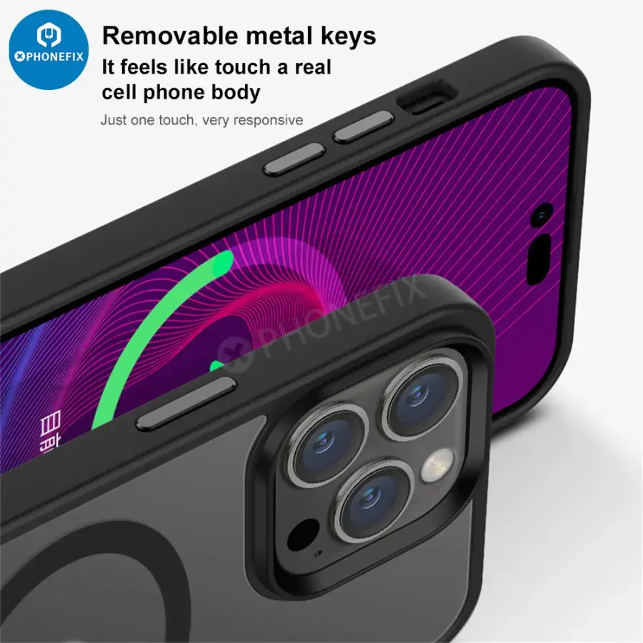 For iPhone 12 13 14 15 Pro Max Silicone Case with MagSafe - Image 12