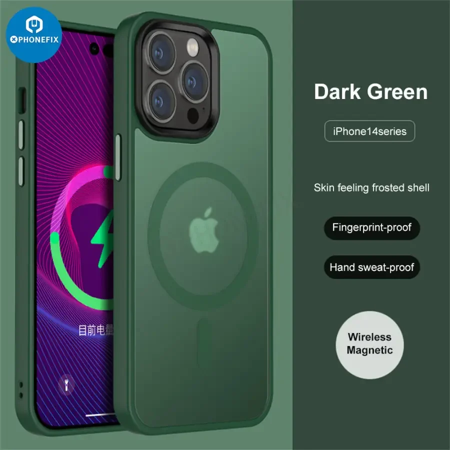 For iPhone 12 13 14 15 Pro Max Silicone Case with MagSafe - Image 20