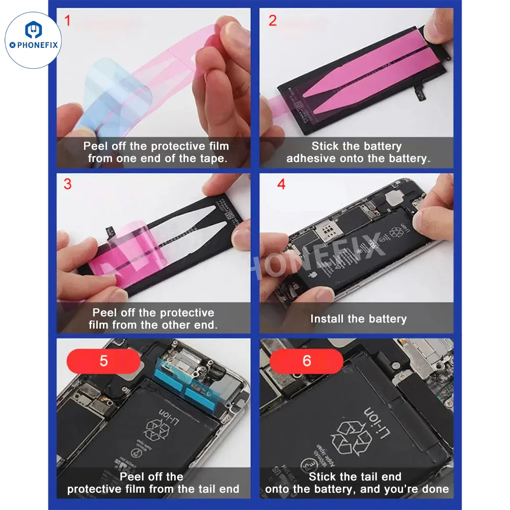 For iPhone 15-16 Pro Max Battery Adhesive Strips - Image 10