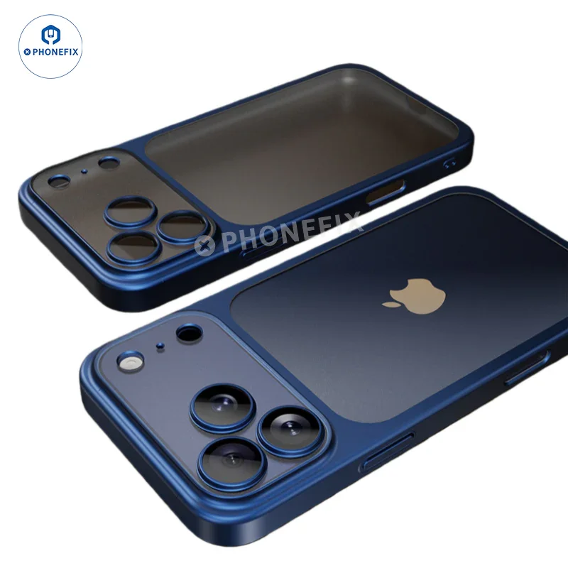 For iPhone 15-17 Pro Max Ultra-thin Matte Electroplated Phone Case - Image 3