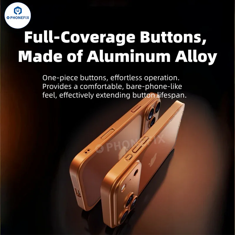 For iPhone 15-17 Pro Max Ultra-thin Matte Electroplated Phone Case - Image 8