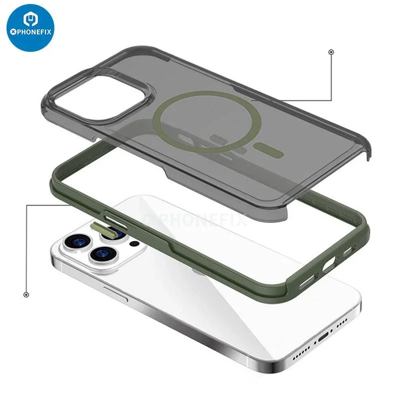 For iPhone 15 Series Magsafe Case Full Cover Shockproof Airbag - Image 12