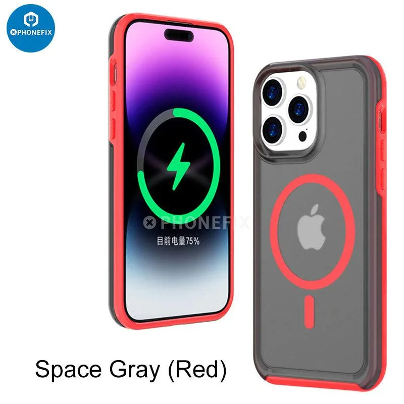 For iPhone 15 Series Magsafe Case Full Cover Shockproof Airbag - Image 16