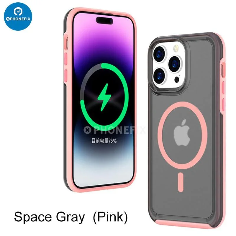 For iPhone 15 Series Magsafe Case Full Cover Shockproof Airbag - Image 19
