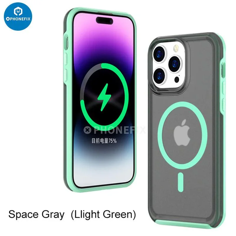 For iPhone 15 Series Magsafe Case Full Cover Shockproof Airbag - Image 20