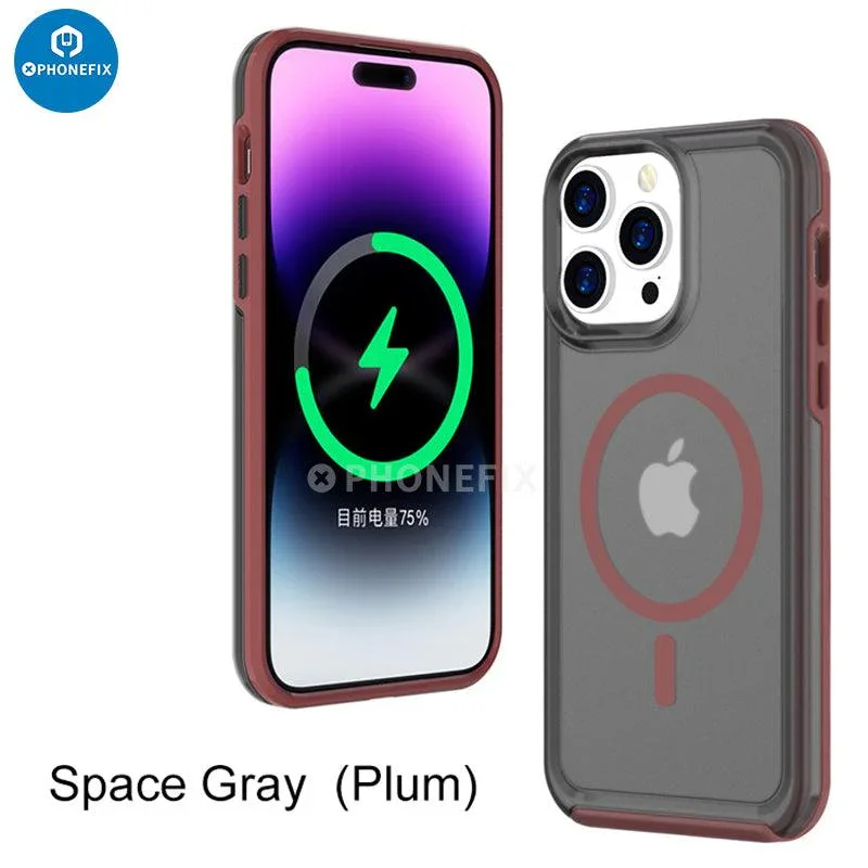 For iPhone 15 Series Magsafe Case Full Cover Shockproof Airbag - Image 22
