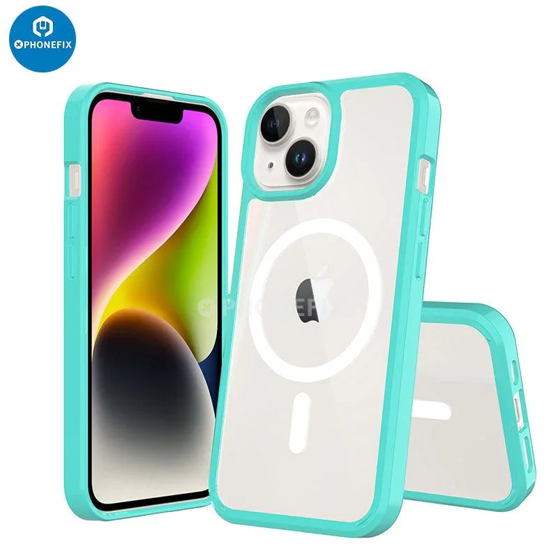For iPhone 15 Series Magsafe Case Full Cover Shockproof Airbag - Image 26