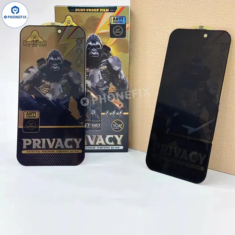 For iPhone 16-17 Pro Max Screen Protector HD Privacy Tempered Glass - Image 2