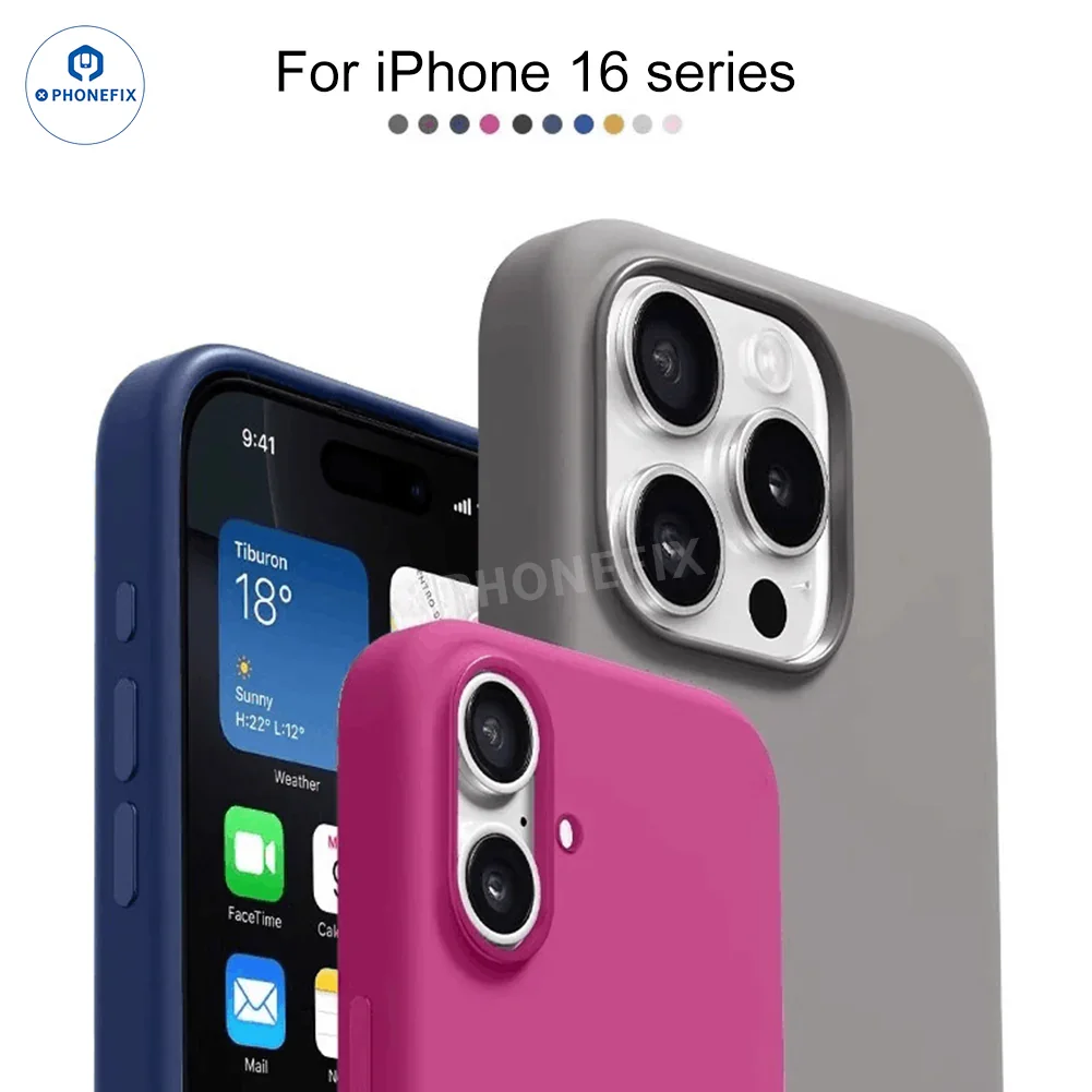 For iPhone 16 Pro Max Silicone Case With MagSafe Logo - Image 2