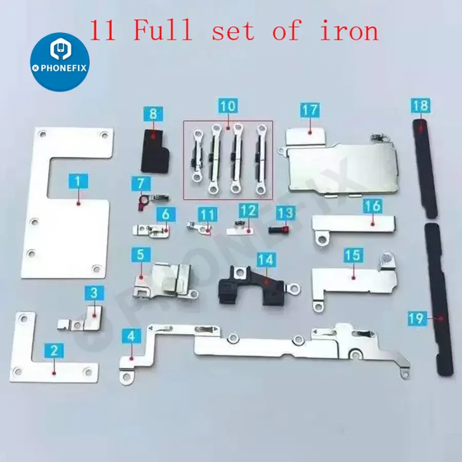 For iPhone 6-13 Pro Max Inner Small Parts Iron Metal Bracket Shield - Image 13