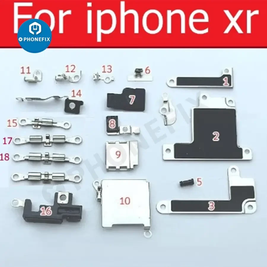 For iPhone 6-13 Pro Max Inner Small Parts Iron Metal Bracket Shield - Image 19