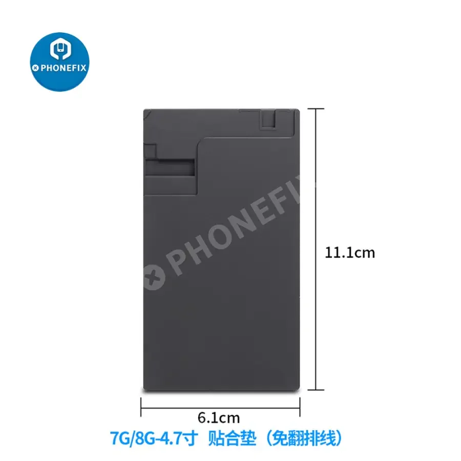 For iPhone 6-16 Pro Max LCD OCA Laminating Mold Black Silicone Mat - Image 4