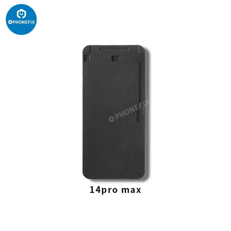 For iPhone 6-16 Pro Max LCD OCA Laminating Mold Black Silicone Mat - Image 9