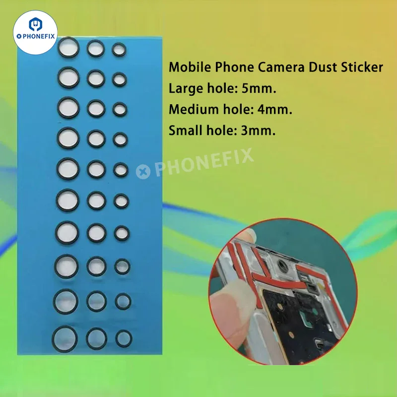 For iPhone Android Front Camera 3MM 4MM 5MM Dust Sticker - Image 2
