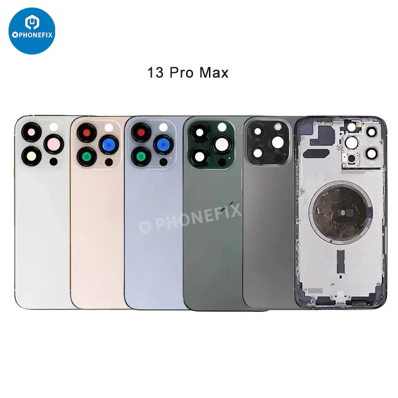 For iPhone Back Housing With Battery Frame Replacement Parts - Image 23