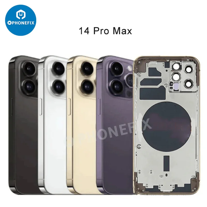 For iPhone Back Housing With Battery Frame Replacement Parts - Image 3