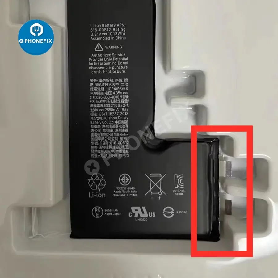 For iPhone Battery Flex Protective Tape Black Insulation Sticker - Image 3
