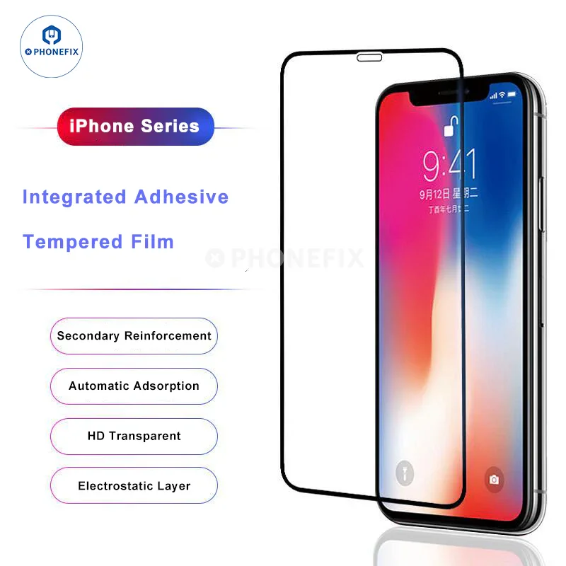 For iPhone Full Cover Automatic Adsorption HD Tempered Film - Image 2