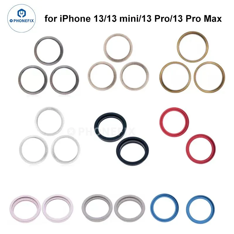 For iPhone X/11/12/13/14 Pro Max Back Camera Metal Ring Parts - Image 3