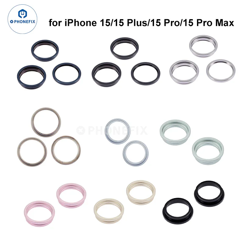 For iPhone X/11/12/13/14 Pro Max Back Camera Metal Ring Parts - Image 5