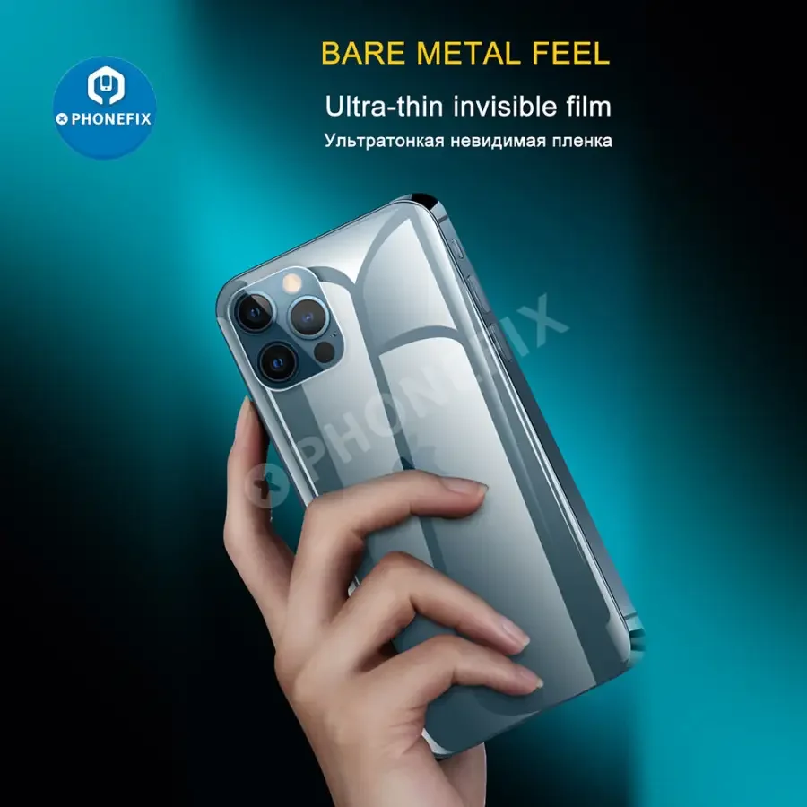Full Cover Hydrogel Film For iPhone X-13 Pro Max Screen Protector Back Film - Image 12