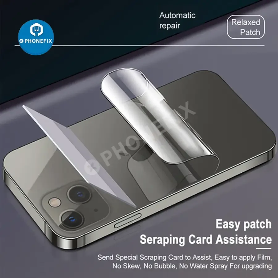 Full Cover Hydrogel Film For iPhone X-13 Pro Max Screen Protector Back Film - Image 13