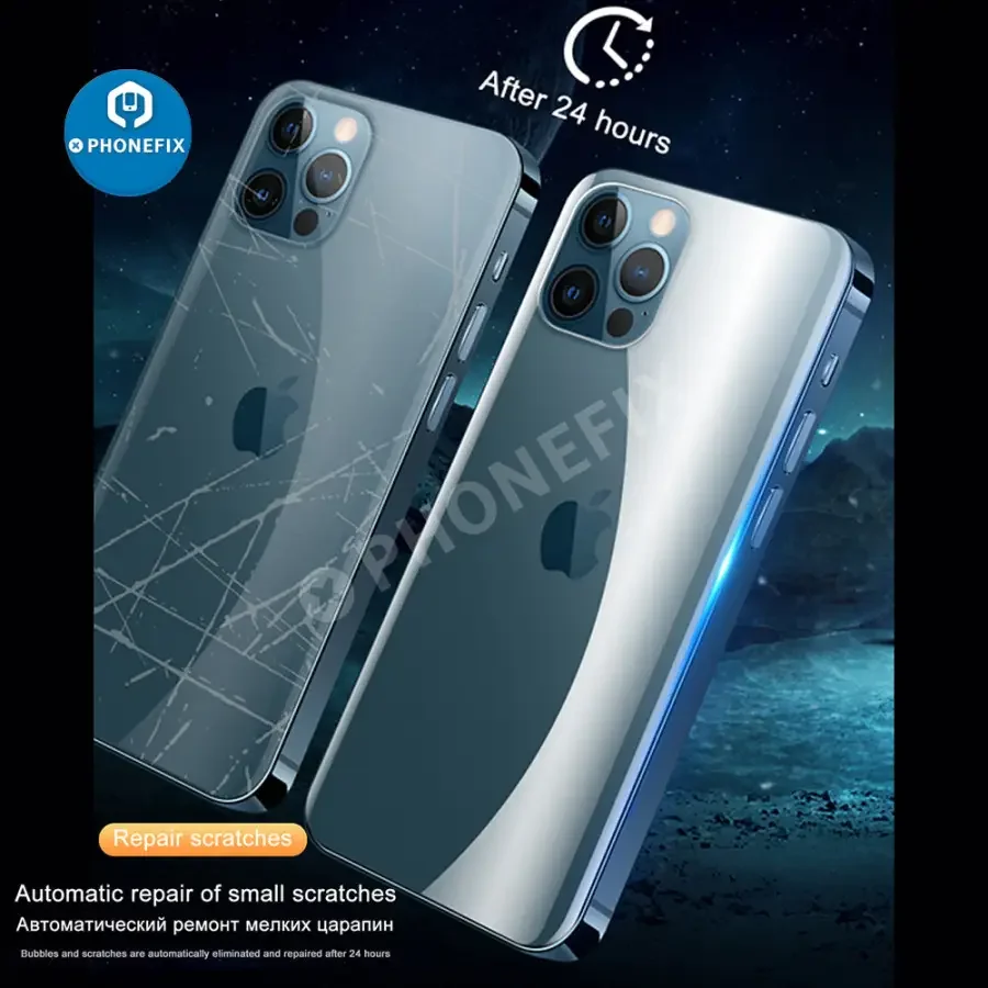 Full Cover Hydrogel Film For iPhone X-13 Pro Max Screen Protector Back Film - Image 5