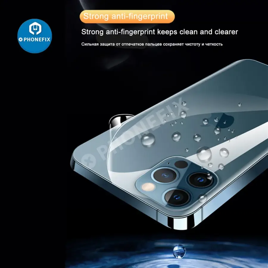 Full Cover Hydrogel Film For iPhone X-13 Pro Max Screen Protector Back Film - Image 9