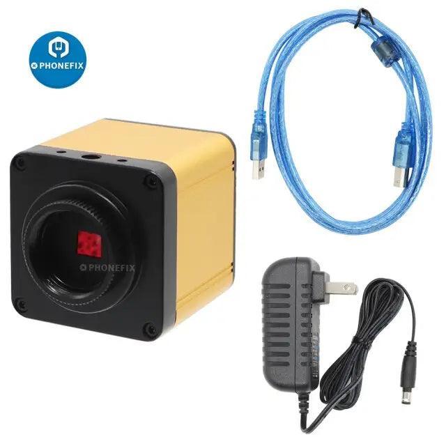 Full HD 2K HDMI USB Digital Industrial Phone Microscopio Camera - Image 4