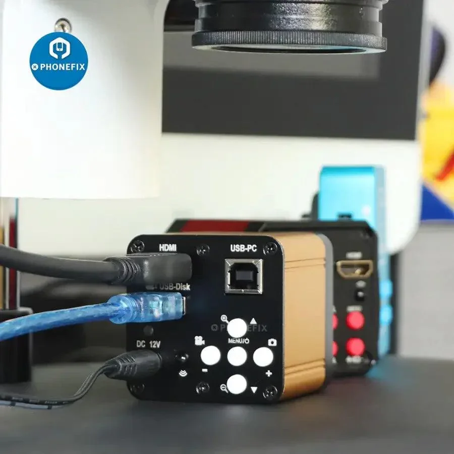 Full HD 2K HDMI USB Digital Industrial Phone Microscopio Camera - Image 6