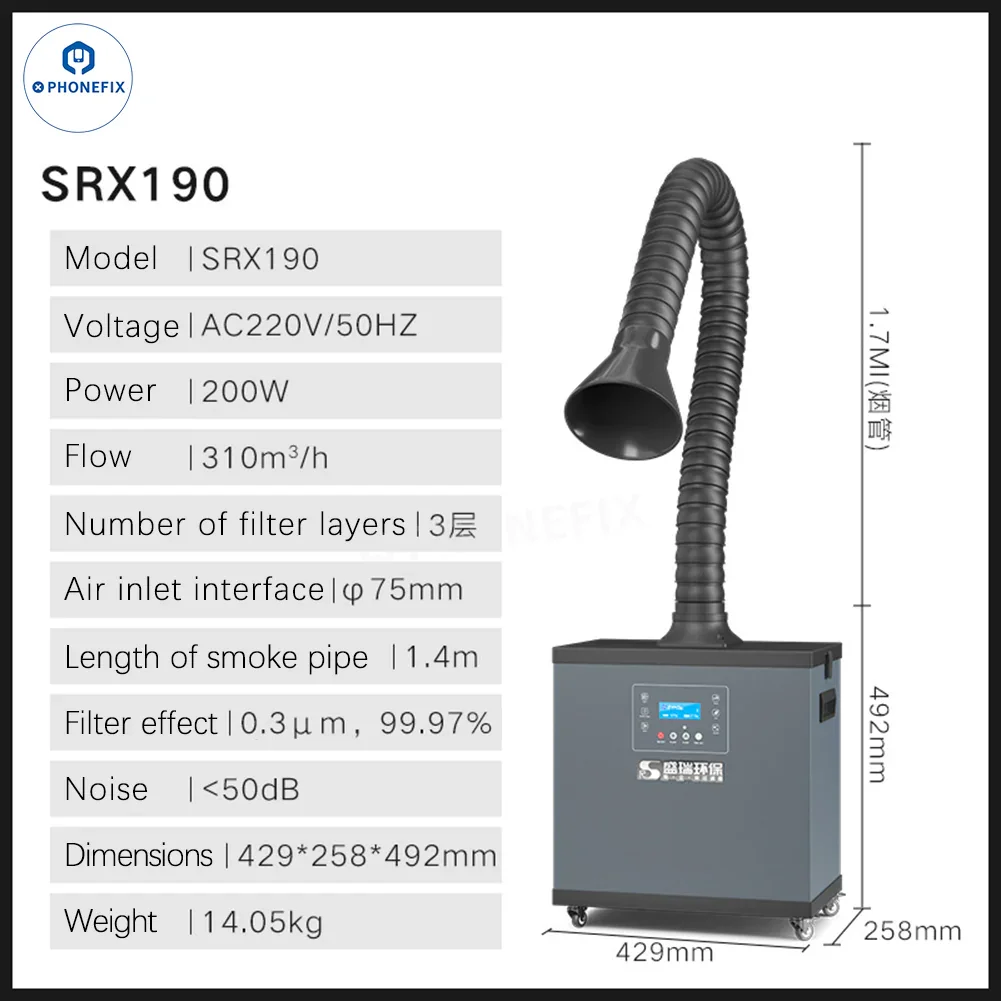 FUME Extractor Smoke Absorber Smoke Soldering Absorbing Purifying - Image 8