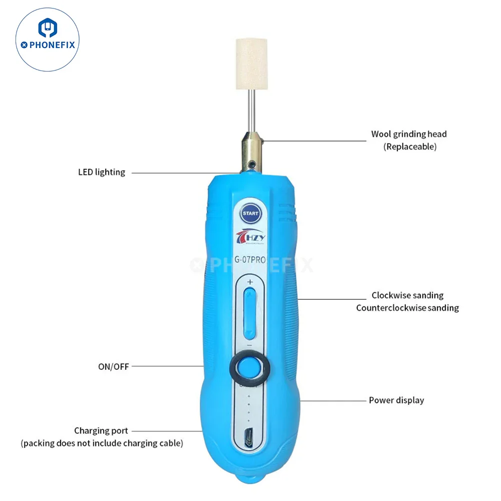 G-07PRO LCD Screen OCA Glue Remover Grinding Cutting Tool - Image 5
