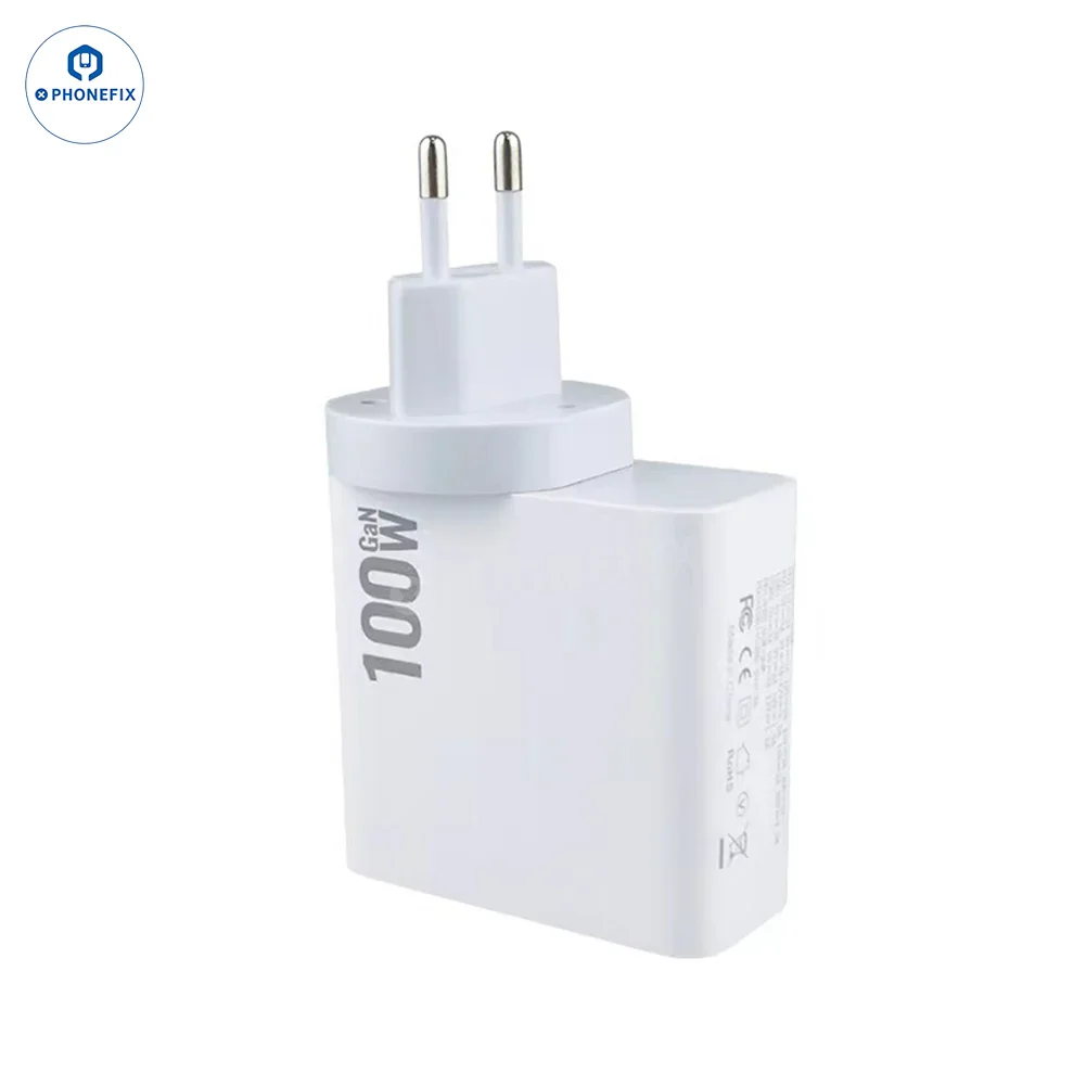 GaN PD-100W Charger with Convertible Plug for Laptops and Mobile Phone - Image 13