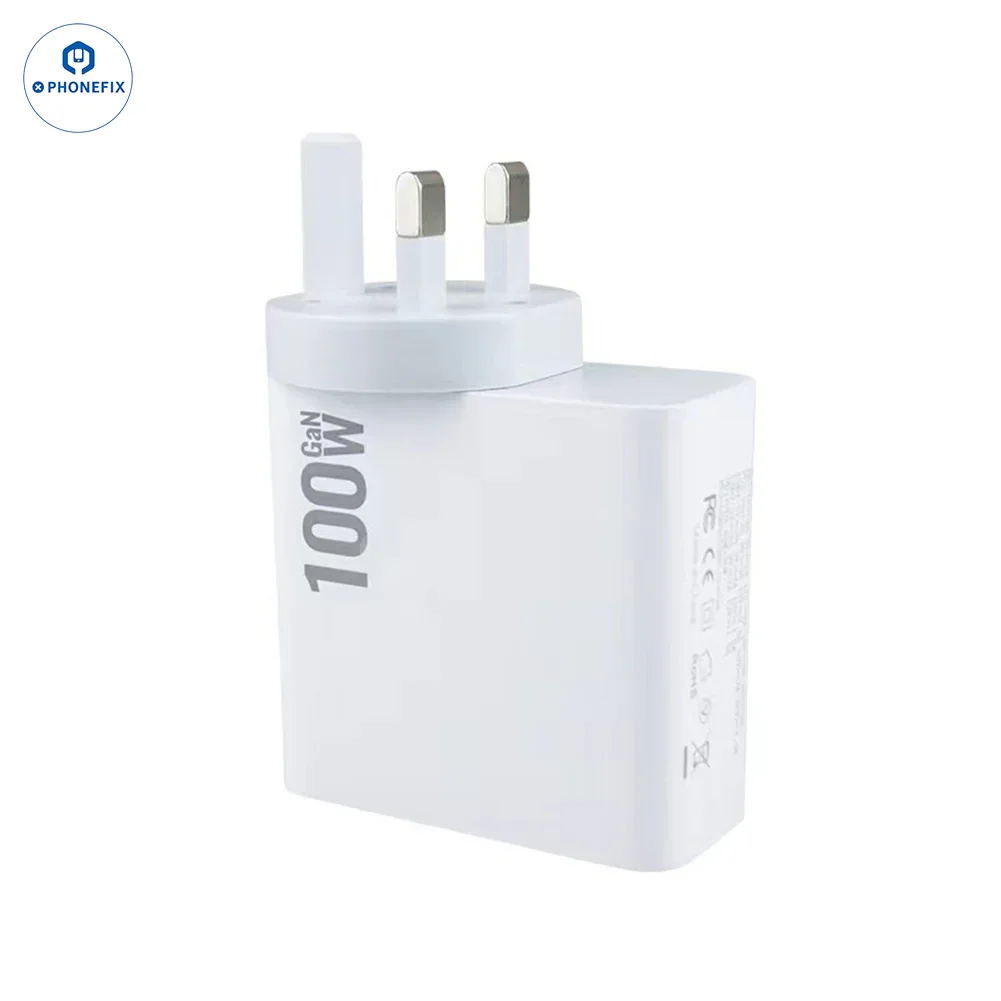GaN PD-100W Charger with Convertible Plug for Laptops and Mobile Phone - Image 14