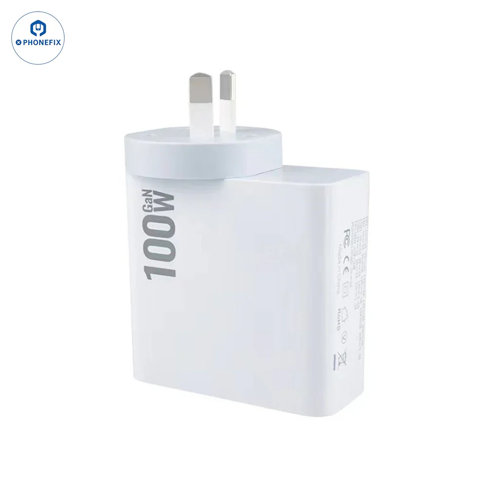 GaN PD-100W Charger with Convertible Plug for Laptops and Mobile Phone - Image 15