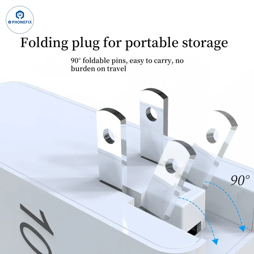 GaN PD-100W Charger with Convertible Plug for Laptops and Mobile Phone - Image 4