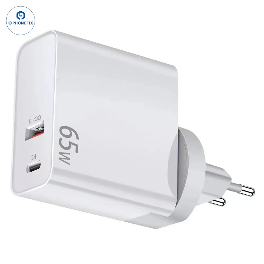 GaN PD-100W Charger with Convertible Plug for Laptops and Mobile Phone - Image 8