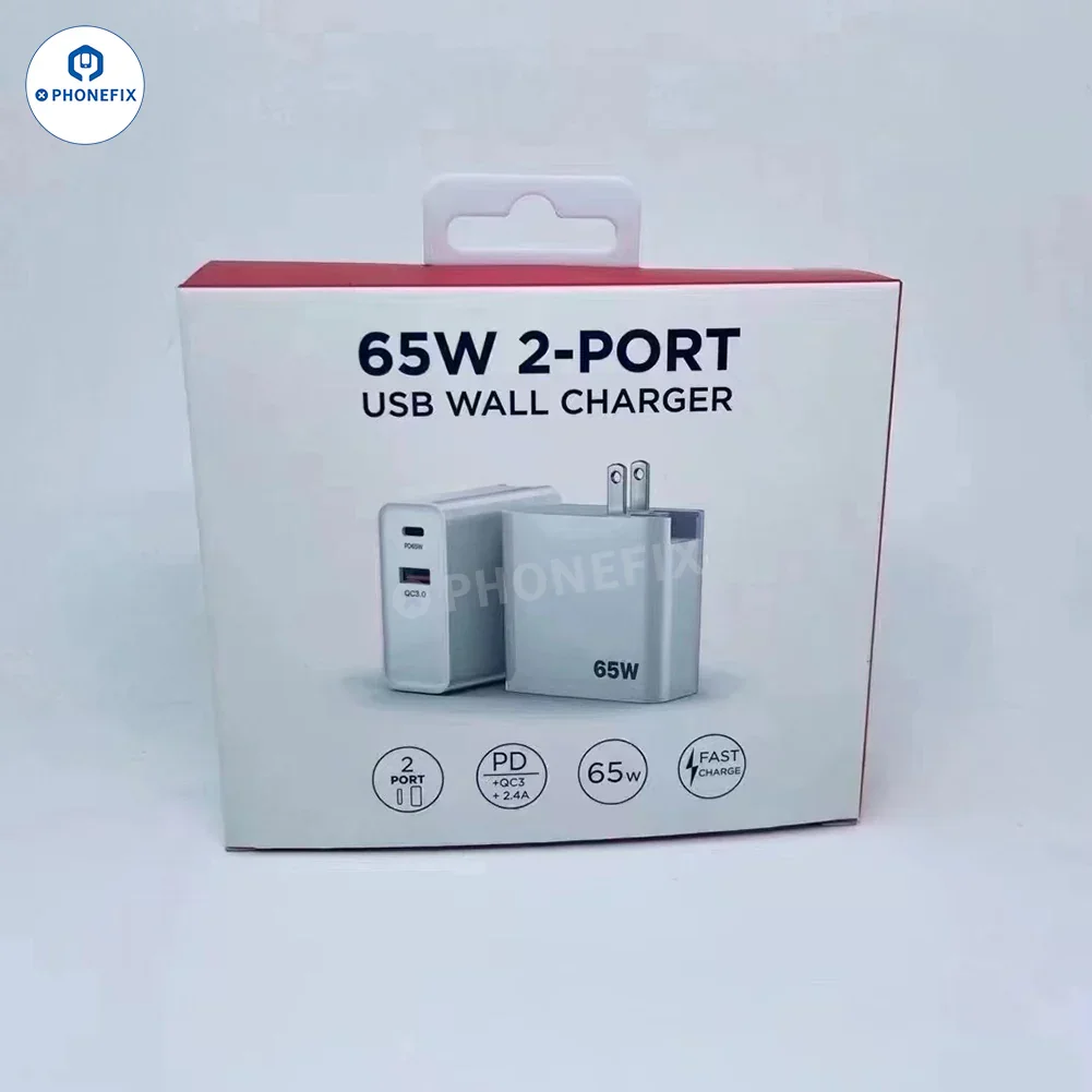 GaN PD-100W Charger with Convertible Plug for Laptops and Mobile Phone - Image 9