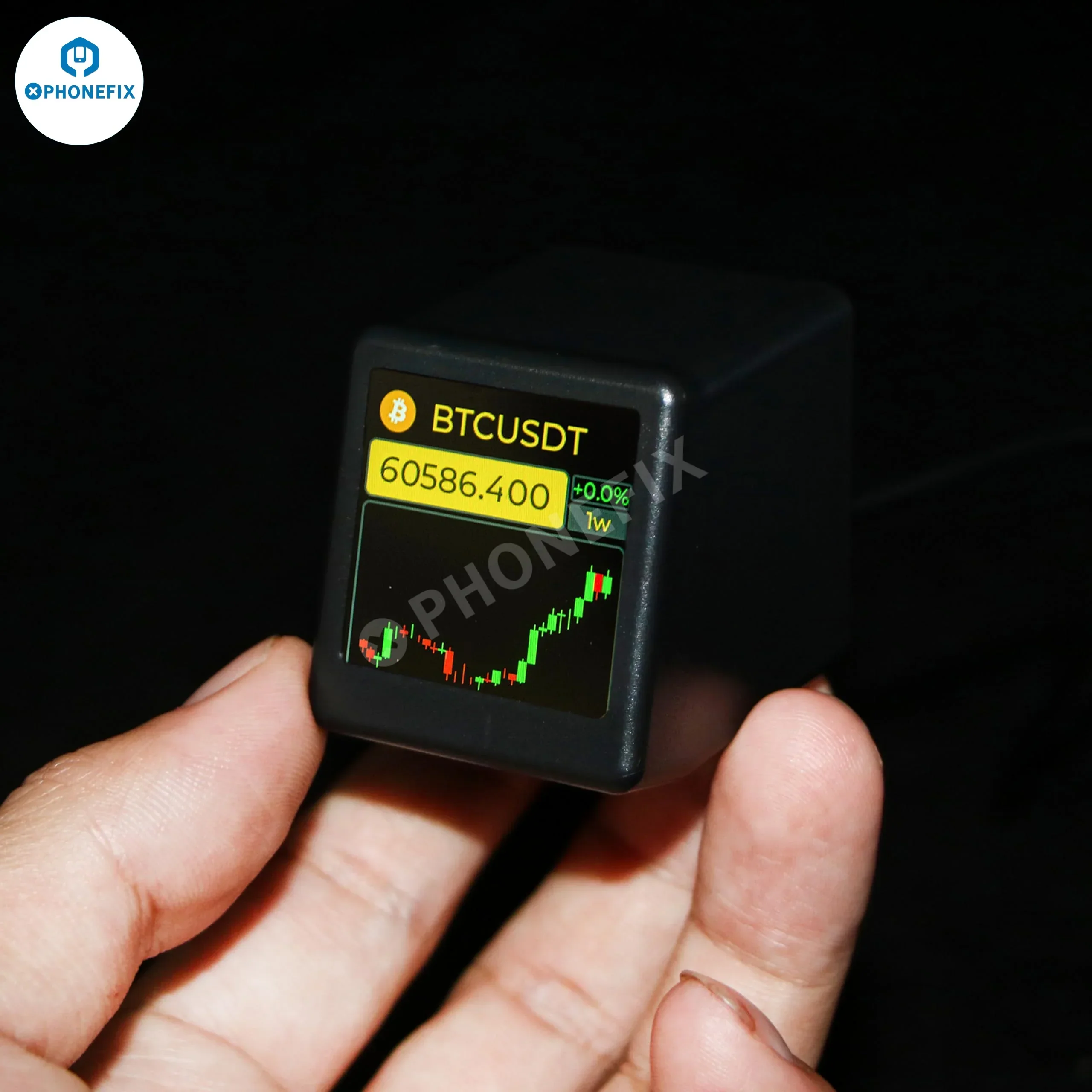 GeekMagic WIFI Digital Clock Weather Station With Bitcoin Stock Display - Image 9