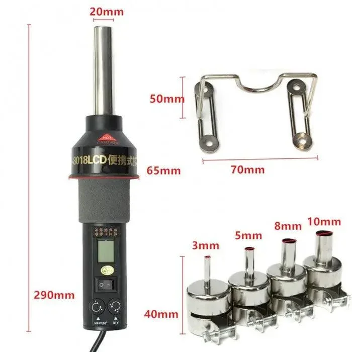 GJ-8018 Portable Temperature Control Hot Air Gun Rework Station - Image 3