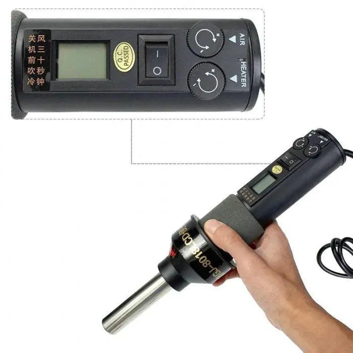 GJ-8018 Portable Temperature Control Hot Air Gun Rework Station - Image 4