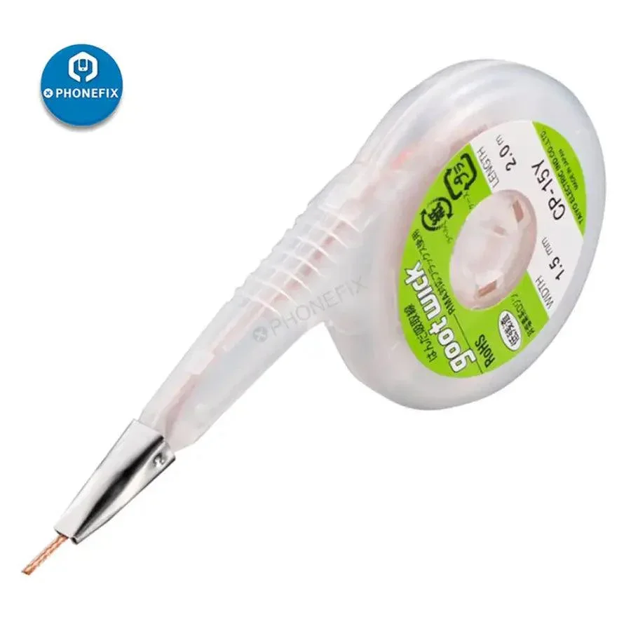 GOOT Desoldering Wick Dispenser Stainless Steel Mouth Suction Tin Wire - Image 2
