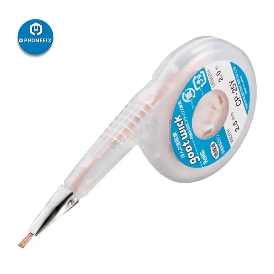 GOOT Desoldering Wick Dispenser Stainless Steel Mouth Suction Tin Wire - Image 4