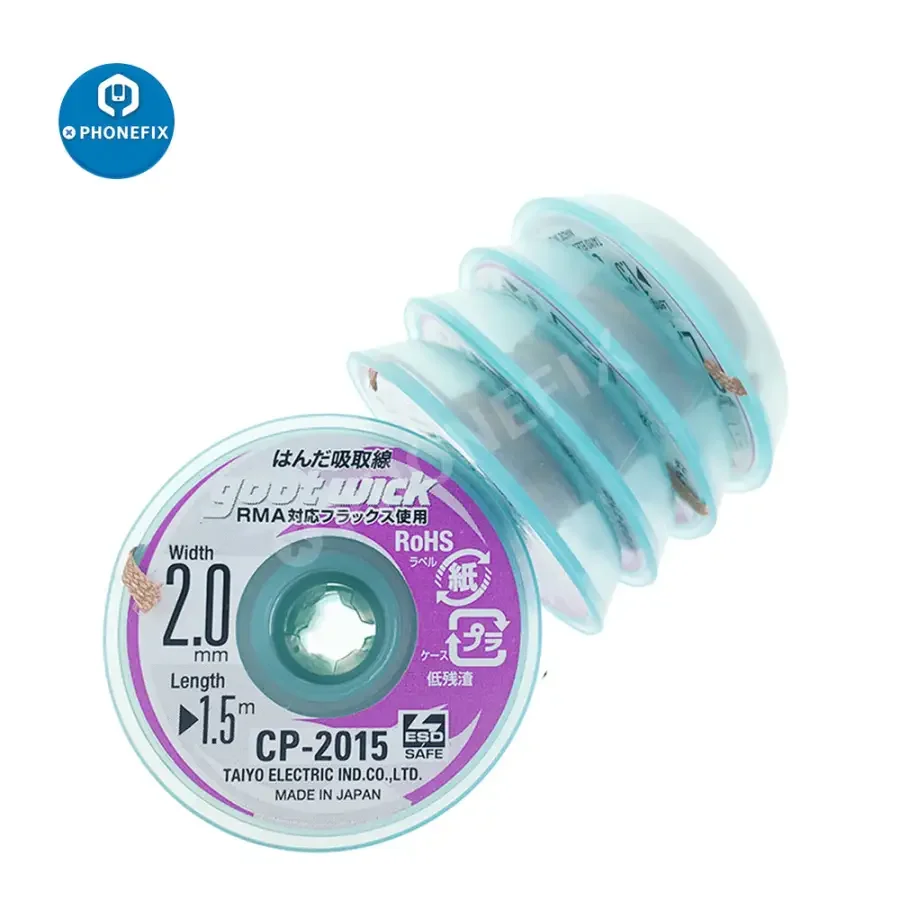 Goot Wick Soldering Accessory Braided Copper Wire BGA Solder Remover - Image 7