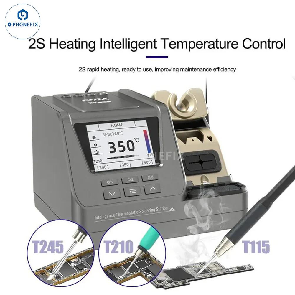 GVM H3 3 IN 1 Smart Soldering Station With T210 T115 T245 Handles - Image 2