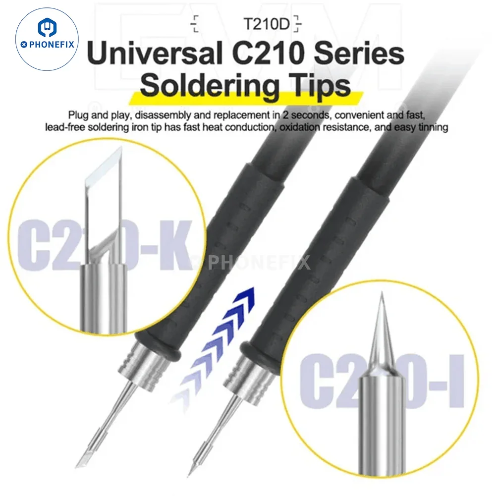 GVM T210D Intelligent Double Soldering Station PCB Welding Repair - Image 4