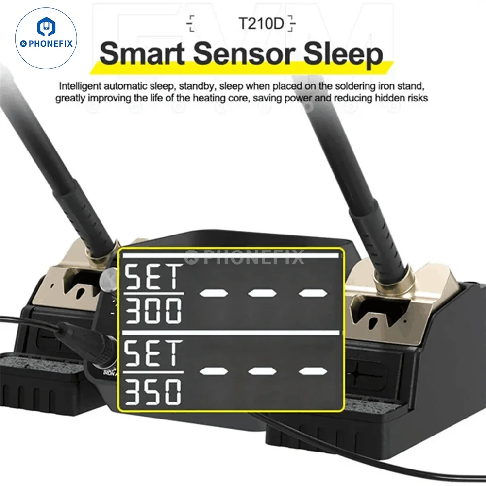 GVM T210D Intelligent Double Soldering Station PCB Welding Repair - Image 5