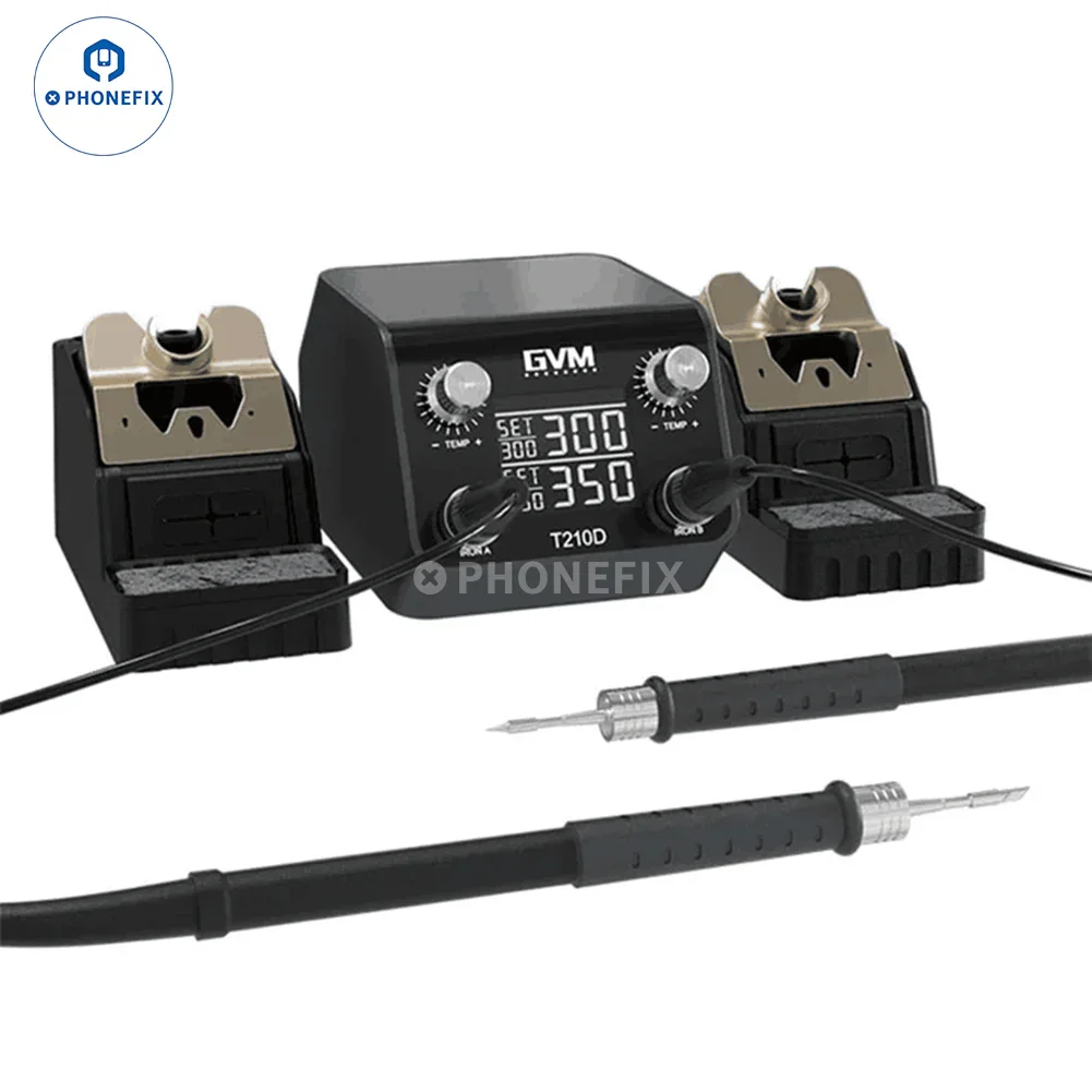GVM T210D Intelligent Double Soldering Station PCB Welding Repair - Image 7