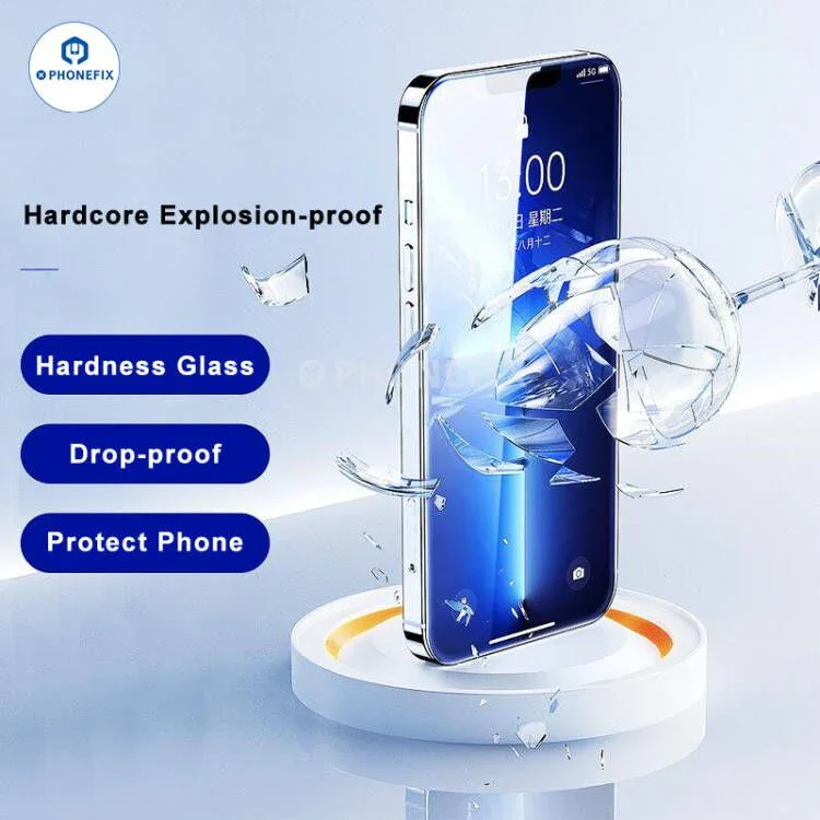 HD Anti-peep Tempered Glass Film With Dust-free cabin For iPhone - Image 2