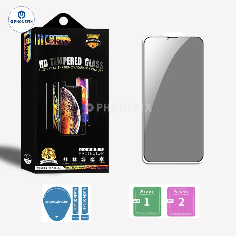 HD Anti-peep Tempered Glass Protective Film For iPhone 16 Pro max - Image 3